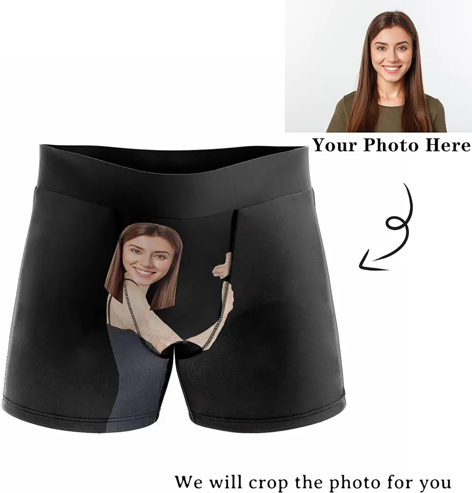 Personalized Funny Wife Face Boxer Valentines Boxer Briefs For Men  Customizable Photo Shorts Underwear From Personalizedgift, $27.41