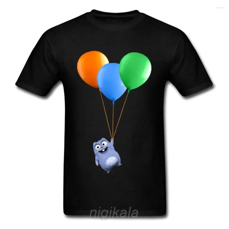 T-shirts pour hommes Naughty Lemming T-shirt animal mignon mode drôle qualité impression ballon coloré coton col rond à manches courtes t-shirt