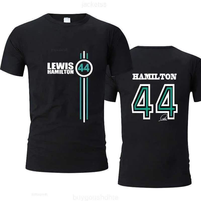 Camiseta feminina verão fórmula um piloto lewis hamilton f1 fãs de corrida de manga curta no.44 camisetas grandes homens/mulheres moda streetwear