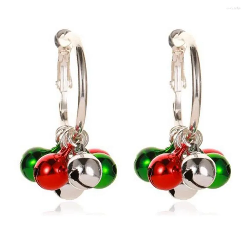 Orecchini pendenti Tendenza Orecchino di Natale Femminile Nappa lunga Jingle Bell Goccia / Gancio pendente per le donne Punk Hip Hop Gioielli di moda Bijoux