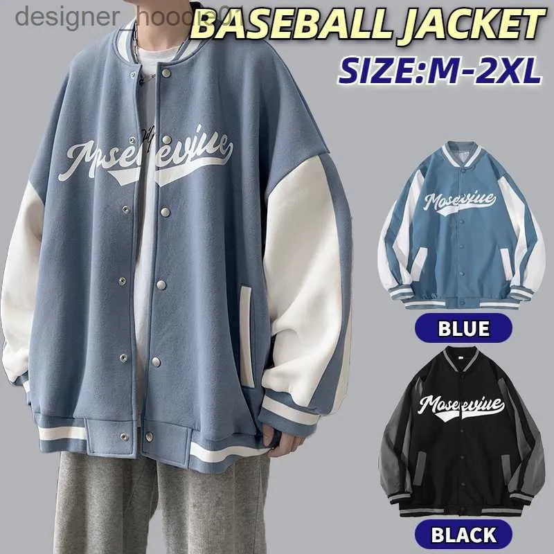 Kvinnors jackor jacka män avslappnad lös jogging bombplan koreansk basket baseball varsity jacka män jaket man lelaki l230916