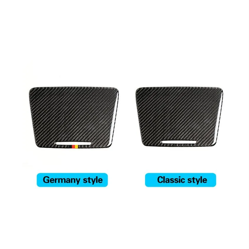 Carbon Fiber Innen Wasser Tasse Halter Panel Abdeckung Trim Auto Aufkleber für Mercedes C Klasse W205 C180 C200 GLC Accessories197v