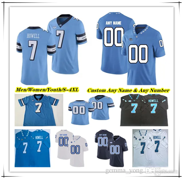 Karolina North Tar Heels UNC College Football Jerseys Drake Maye Omarion Hampton Sam Howell J.J. Jones British Brooks Paysour Cedric Gray Kaimon Rucker Amari Gainer 4X