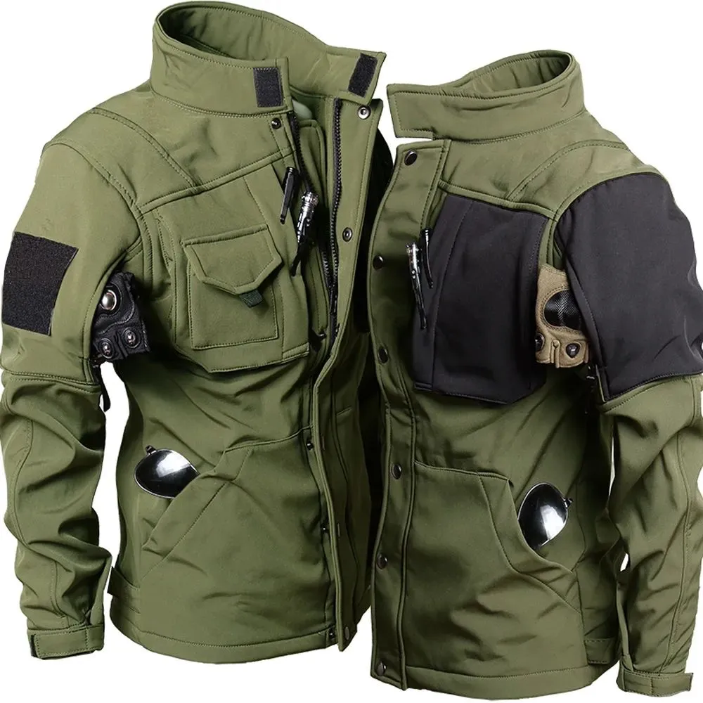  JianShi Chaqueta táctica de invierno de camuflaje Softshell  hombres piel de tiburón ejército camuflaje caza militar chaquetas : Ropa,  Zapatos y Joyería