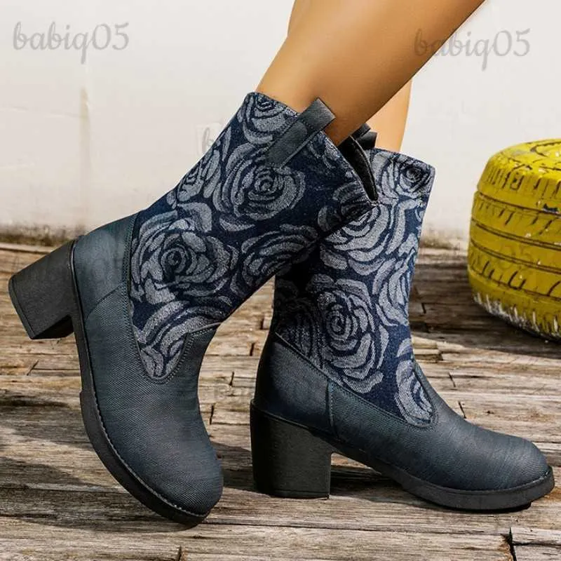 Botas Mujer Chelsea Botines Diseñador Invierno Chunky Tacones medios Zapatos 2023 Nueva marca Bombas Zapatos Gladiador Goth Punk Motocicleta Botas babiq05