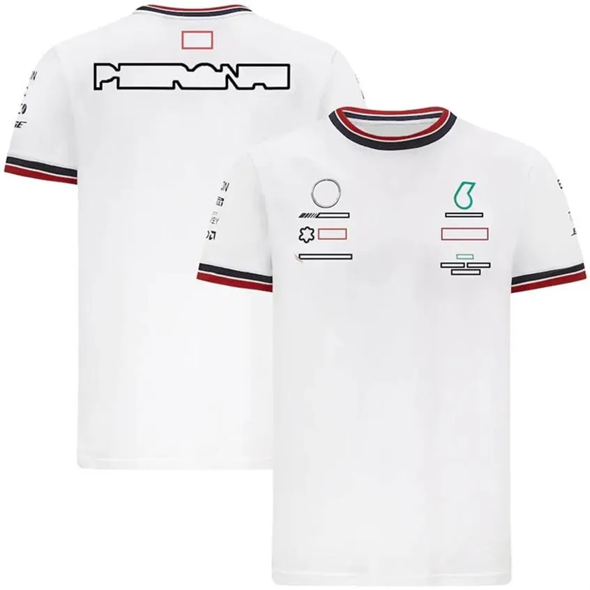 T-shirt F1, nouveau produit, combinaison de course, combinaison de course d'équipe de formule 1, manches courtes, vêtements d'été pour fans de voiture pour hommes, 254C, 2021