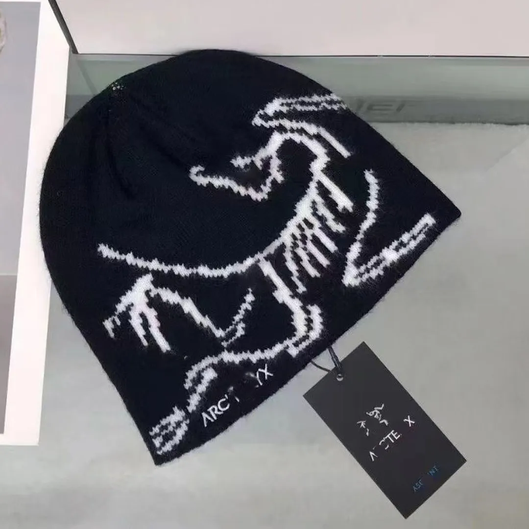 arctery beanie arctery hat cap GROTTO TOQUE Bonnet tricoté Chapeau en cachemire Chapeau de créateur Bonnet pour homme et femme Bonnet tricoté à la mode Logo d'oiseau Casquette à grosse tête 676