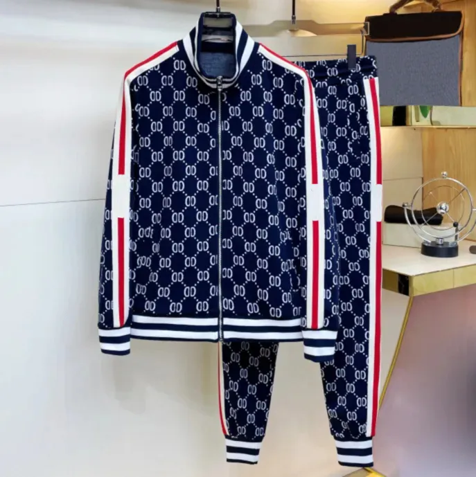 Men Sportswear مجموعة العلامة التجارية Mensluxury Fashion Letter TrackSuit Sporting Litness Clothing اثنين