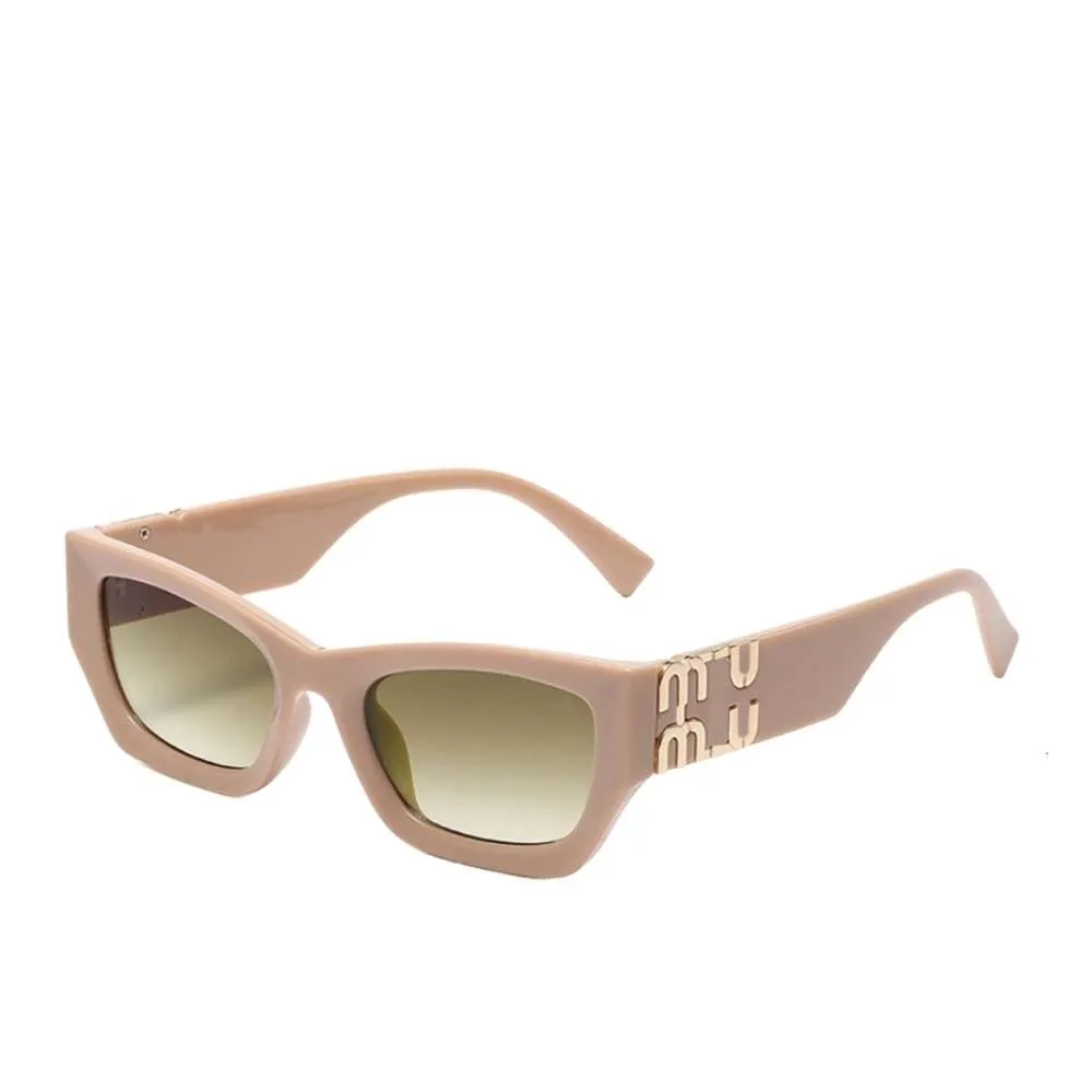 Sunglasses Fashion Mu Womens Sunglasses Personality Metal Large Letter Design Multicolor Brand Glasses Factory Outlet Promotional Special High Quality