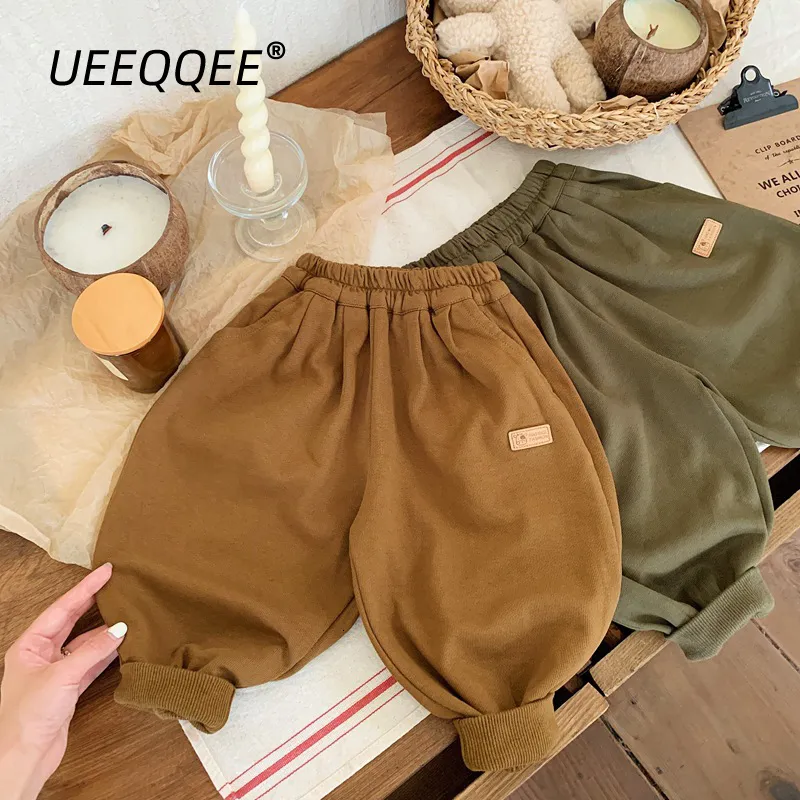 Trousers Cotton 2023 Spring Autumn Children Pants Casual Boys Girls Sweatpants Sports Toddler Wear Kids Clothing For 18Y 230915
