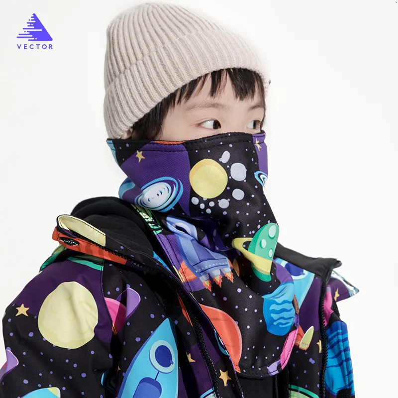 Cycling Caps Masks Winter Children Ski Cycling Mask Outdoor Sport Half Face Cartoon Mouth Cover for Motorcycle Riding Skiing Snowboarding 230915