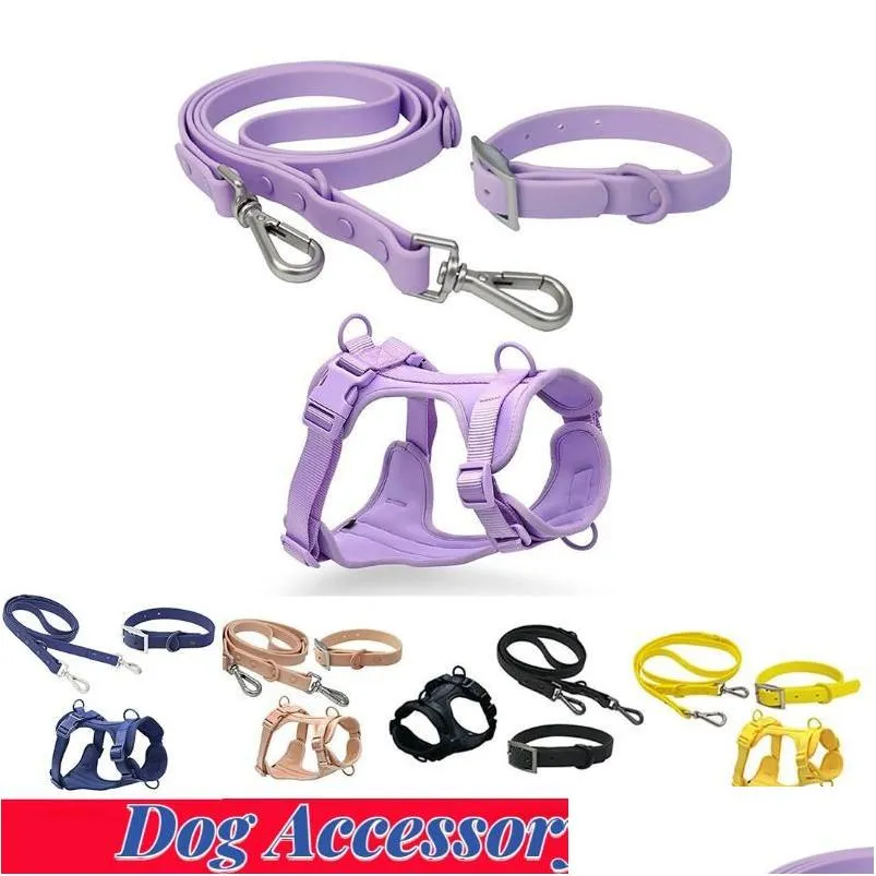 Halsbanden Riemen Trekkabel voor huisdieren Airtag Ademend harnas voor Wildone Xl Arone Harnassen Accessoires Kleine borstband Honden Drop Dhg8M