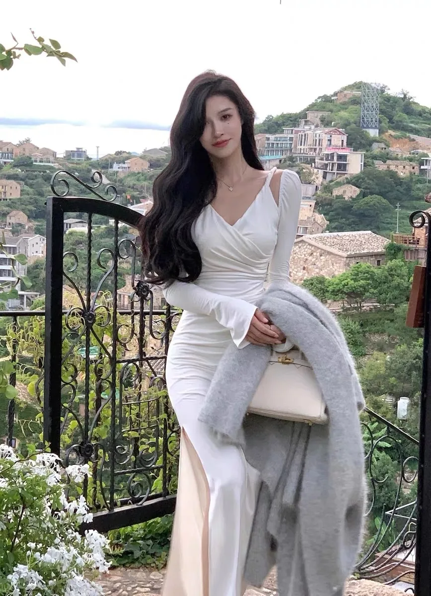 Womens V Neck Chiffon Bodycon Dress  Short Sleeve... From Kuo04, $25.98 In  Bulk | DHgate.Com