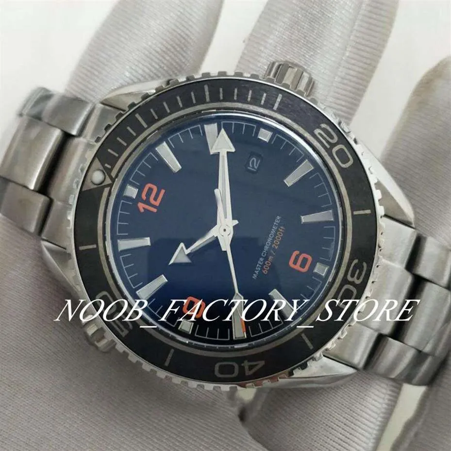 Ny Super Factory Automatic Cal 8900 Watch Black Ceramic Calender Ocean Watches Full Steel 45mm 007 Dive 600m Planet Luminous WRIS241D