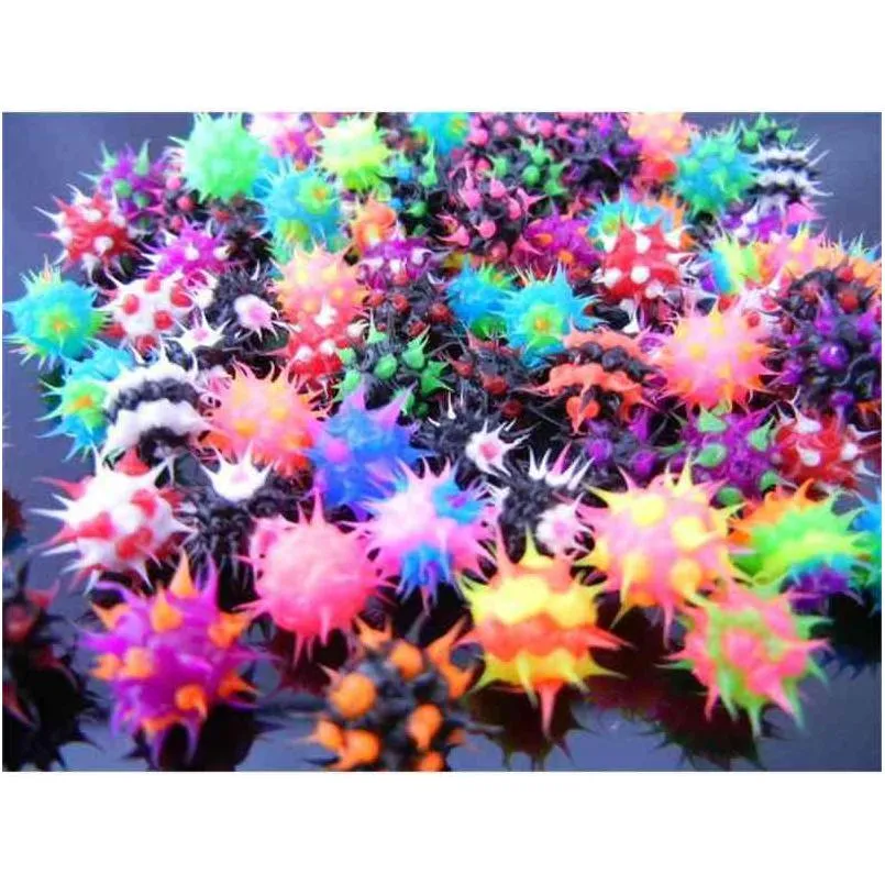 Pierścienie języka Składa 100pcs/partia Spike Koosh Ball Wymienna część Korpus Korpus Kreping Jewelry 14GX6mm do Pierścienia Dostawa Dhgarden Dhnhg