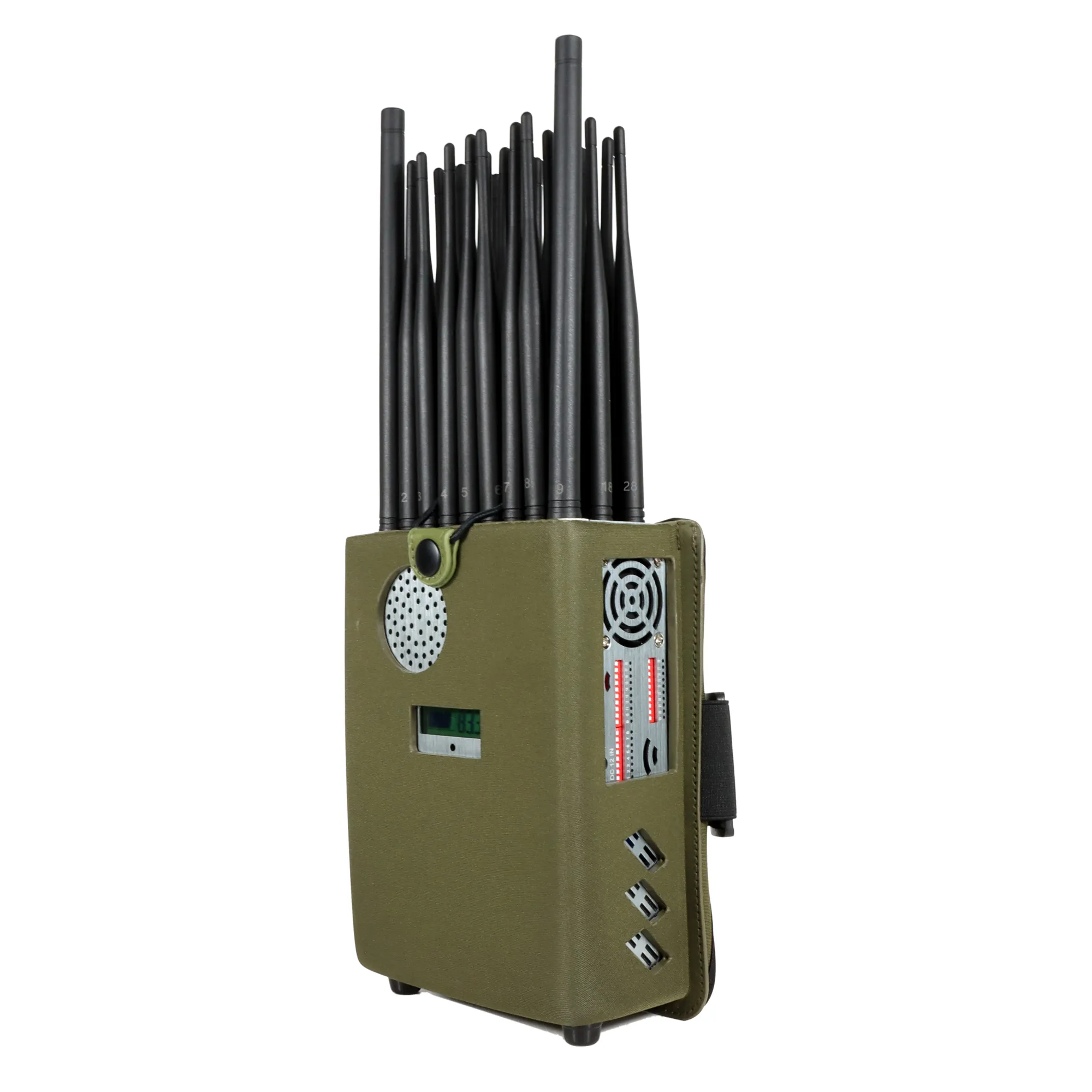 Новое портативное 28-диапазонное FM-радио Wi-Fi6E Wi-Fi2.4G Wi-Fi5G GPS LOJACK LORA UHF VHF 433 315 868 CDMA GSM 3G 4G 5G Подавление сигнала сотового телефона Er 28 Вт, работа до 25 м