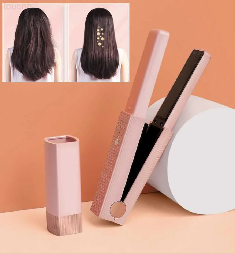 Hair Curlers Straighteners Styling Hair Straightener Combs Hair Curler 2 In 1 Hot Comb Professional Multifunctional 30s Fast Heating Anti-Scald Styler Tool L230916