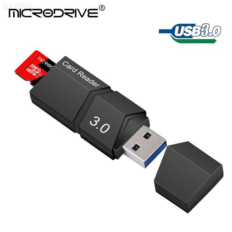 Memory Card Reader High Speed ​​USB 3.0 Micro SD Card Micro SD MINI TF Card Reader Kvalitet Topp USB3.0 Memory Card Reader L230916