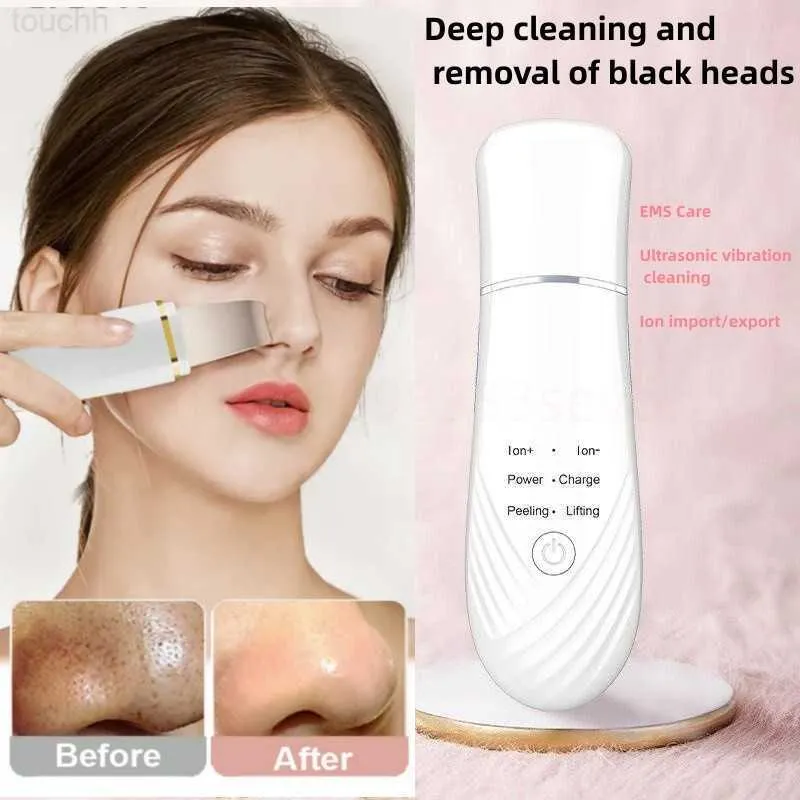 Épurateurs électriques pour le visage Brosse électrique pour le visage à ultrasons pour la peau Peeling du visage Dissolvant de points noirs pour le visage Nettoyage en profondeur des pores Vibromasseur de la peau Beauté Santé L230920