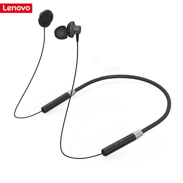 Original Lenovo HE05 Bluetooth 5.0 Wireless Magnetic Neckband Running Sports Earphone Earplug with Waterproof Noise Canceling 2024