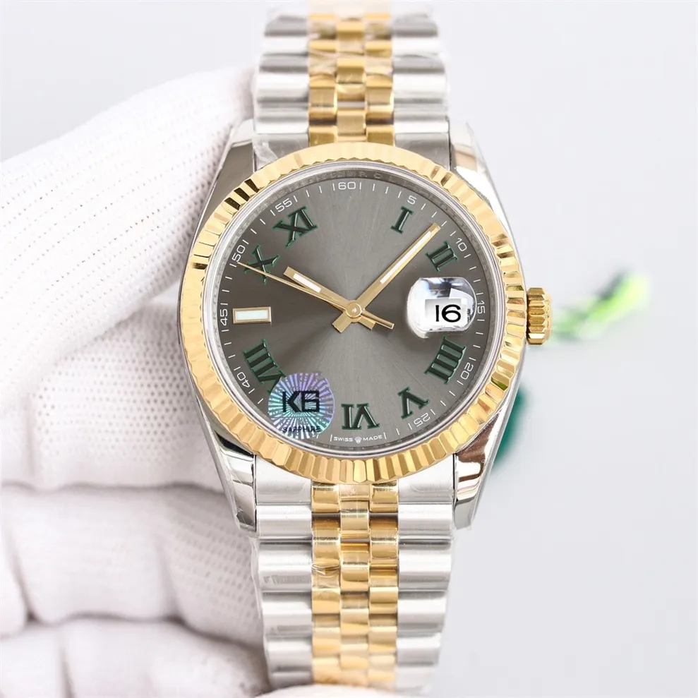 مع مربع أصلي عالي الجودة ساعة الرئيس 36 مم Datejust 116334 Sapphire Glass Asia 2813 حركة الساعات الآلية الآلية 05