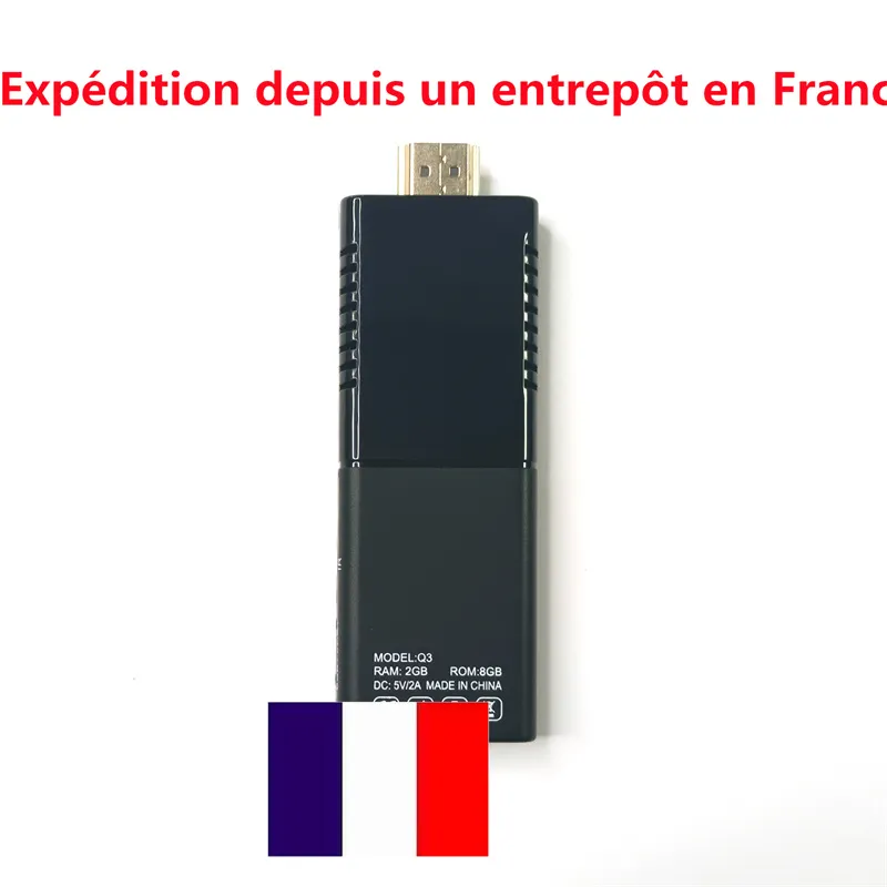 Statek Fraom France Q3 TV Stick 4K Smart TV Box Android10 Allwinner H313 2.4G/5G Dual Wi -Fi Przenośna TV Prefiks BT5.0 Dongle vs x96s