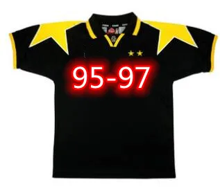DEL PIERO PLATINI Juve Retro Soccer Jersey 95-99 Men Polyester