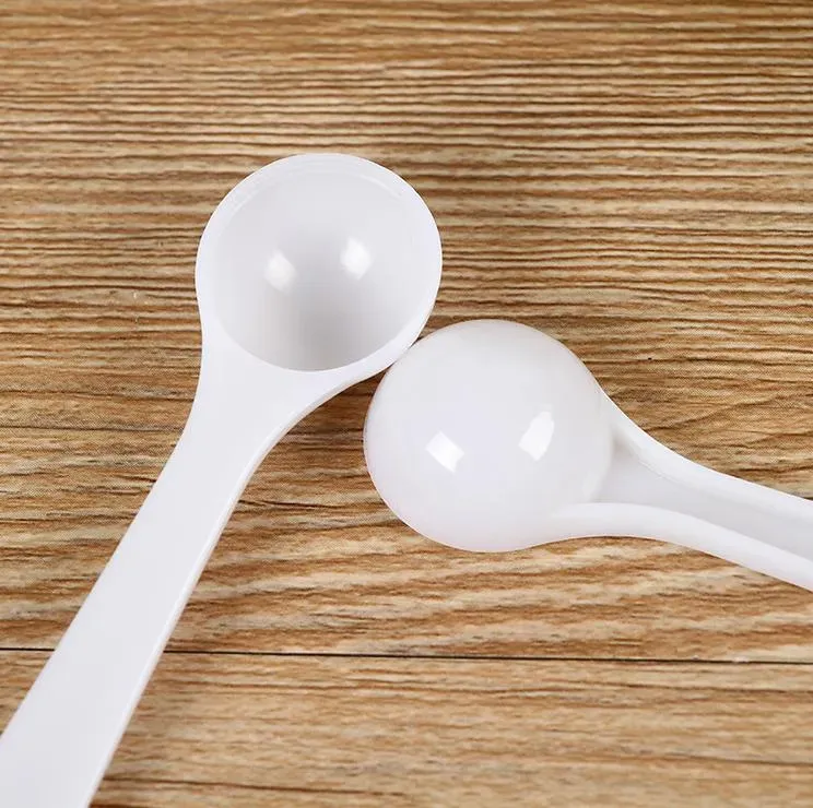 1g/2ml Plastic Measuring Spoon for Coffee Milk Protein Powder Kitchen Scoop SN5100