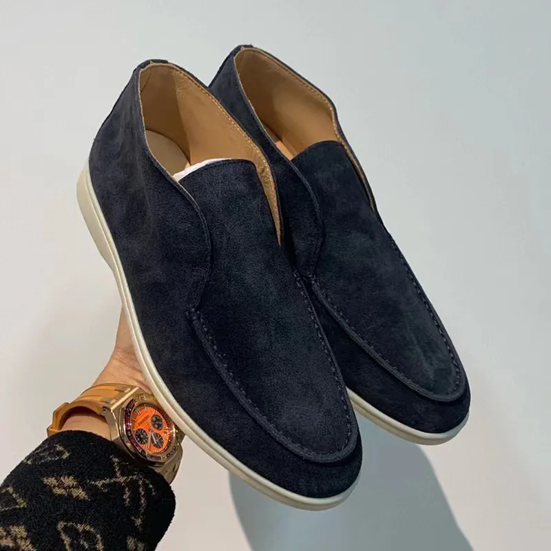 Dżentelmani męskie piana buty buty urok mokasyna Low Top Zamię skóra krowie Lp Oxfords Płaski poślizg na komforcie gumowej podeszwa Mokasiny EU36-46