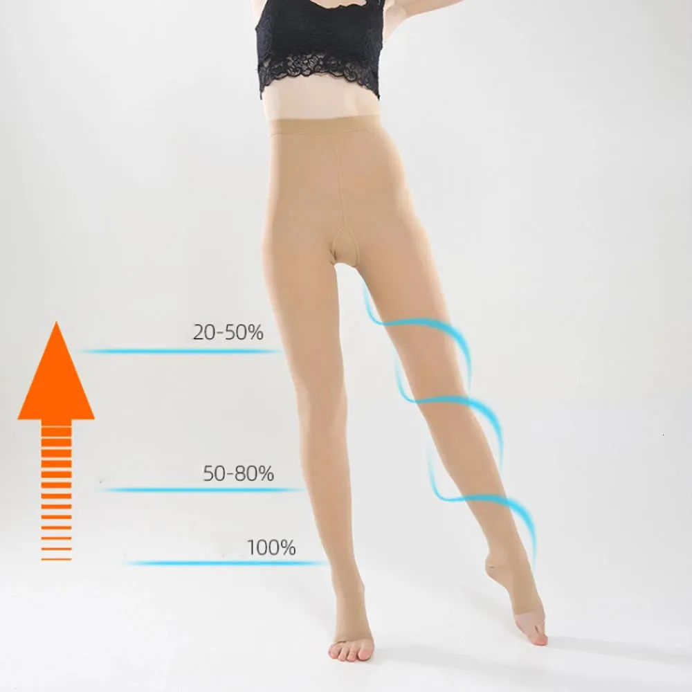 Outros itens de beleza de saúde meias de compressão unissex varizes meias de pressão elástica sono pés tratamento de veia suporte de joelho 230915