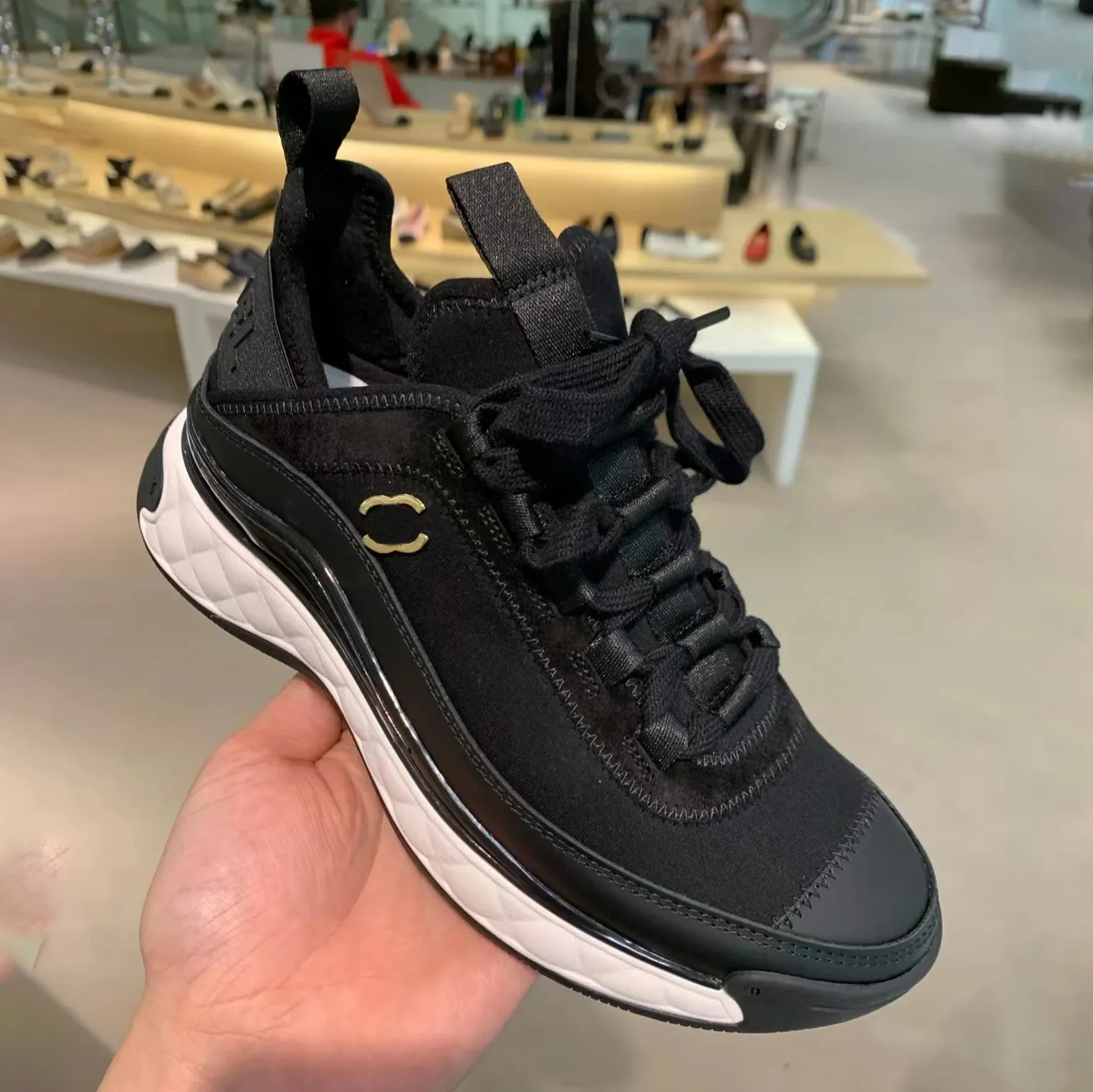 Luxe Designer Schoen Jelly Flatform Stof Suede Kalfsleer Wit Sneakers Heren Dames Downtown Wandelschoenen Met Veterschoenen Hardlooptraining Zomer Outdoor Schoenen