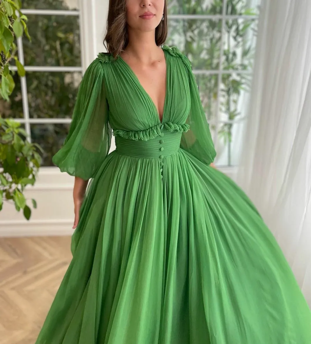 green emerald velvet dress Classy Emerald Green Off The Shoulder Ball Gown Formal Prom Dress main image 0