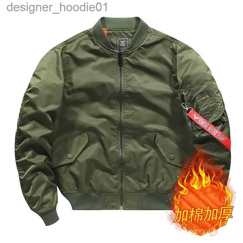 Women's Jackets Cotton Added/ThinFashion BrandMA1Pilot Jacket Air Force Baseball Uniform Flight Jacket Men DOGG L230916