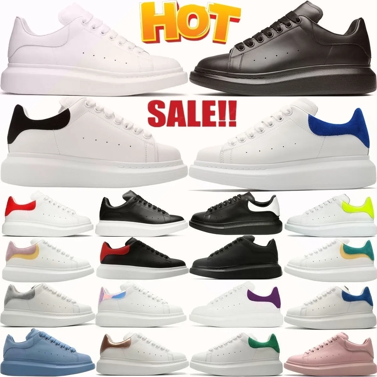 Designer sko för män kvinna läder snörning plattform överdimensionerade sneakers vit svart lyx sammet mocka tränare chaussures de espadrilles mens kvinnor skor