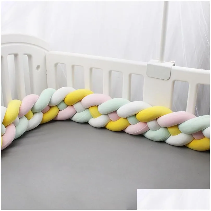 4 Strand Baby Crib Braid Bumper Set With Bed Bumper Kmart Side