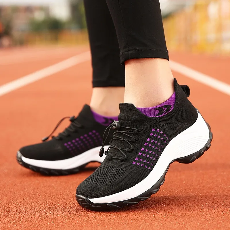 Large Size Women's Casual Flats Air Mesh Breathable Trainers Ladies Shoes Female Sneakers Women Shoes Basket Tenis Feminino Designer Shoe Item 1855