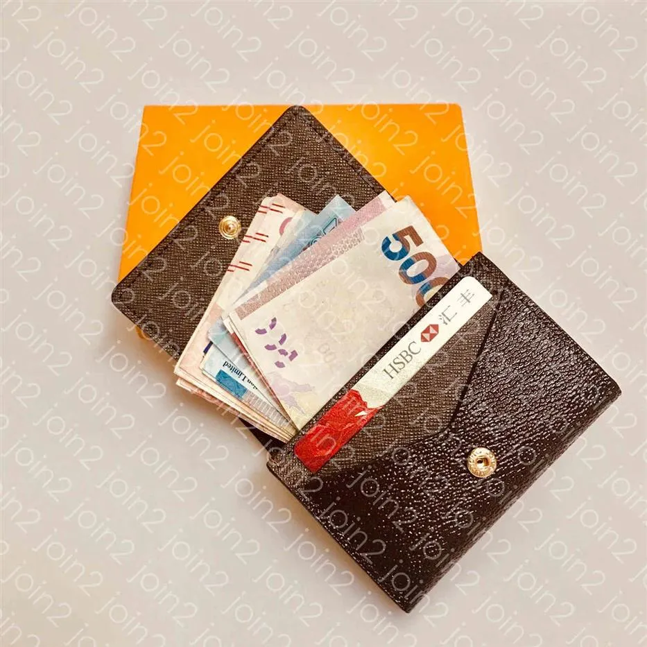 Enveloppe Carte de Visite M63801 Projektant mody Men Monety Business Credit Card Card Uchwyt Klucz Klucz Luksusowy Organizator kieszeni Wal1775