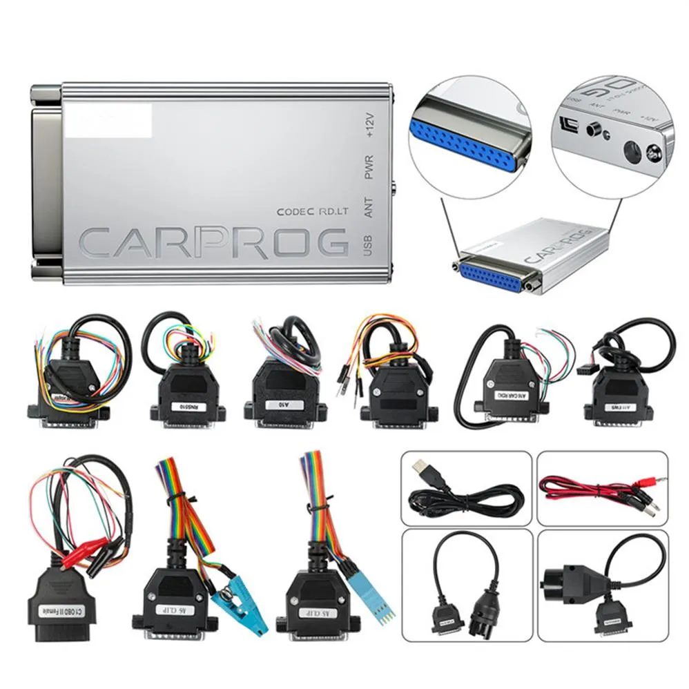 Carprog V13 77 SERG2000CAR000UA Carprog 13 77 Vollständige Adapter CarProg Online Programmierer Auto Reparatur ECU Chip Tuning2385