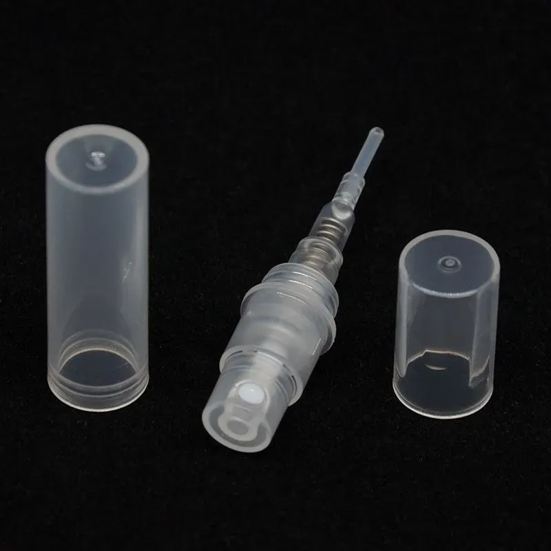 2ml 3ml 5ml Mini Plastic Spray Perfume Mouthwash Atomizer Clear Refillable Toner Pump Spray Empty Oil Bottle Tube Travel