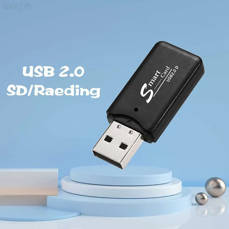 قراء بطاقة الذاكرة SD Card Reader USB Converter Smart USB Lector SD Memory Card Reader for Sm SD TF USB CardReader L230916