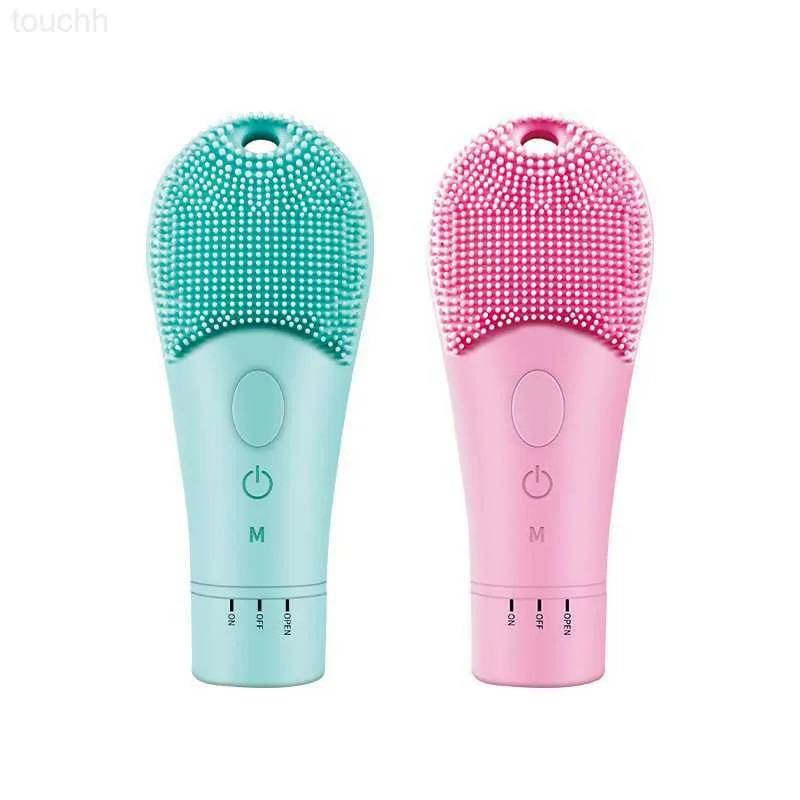 Elétrico Rosto Purificadores Limpador Facial Elétrico Silicone Escova de Limpeza Rosto Poros Profundo Cravo Lavagem Removedor de Maquiagem Escova de Espuma Massageador Sônico L2030920