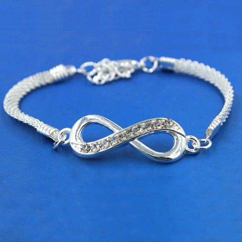 Rhinestone Infinity Bilezik Erkek Mücevherler Çapraz Baykuş Kelebek Fatima El Kötü Göz Boksası Moda Hayvan Tasarım Çifti Sevgili Arkadaş Kadın Hediyeleri