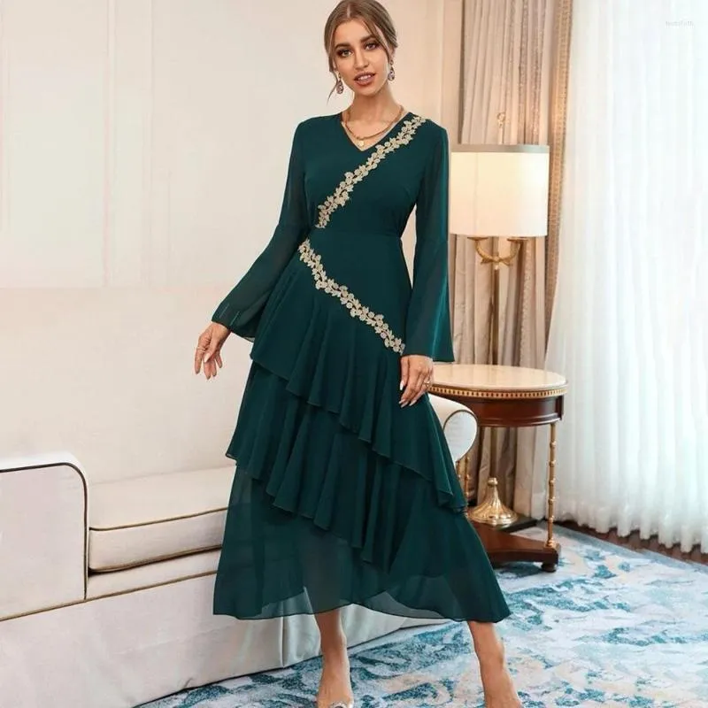 green mini sun dress Olive Drawstring Waist Kimono Maxi Dress