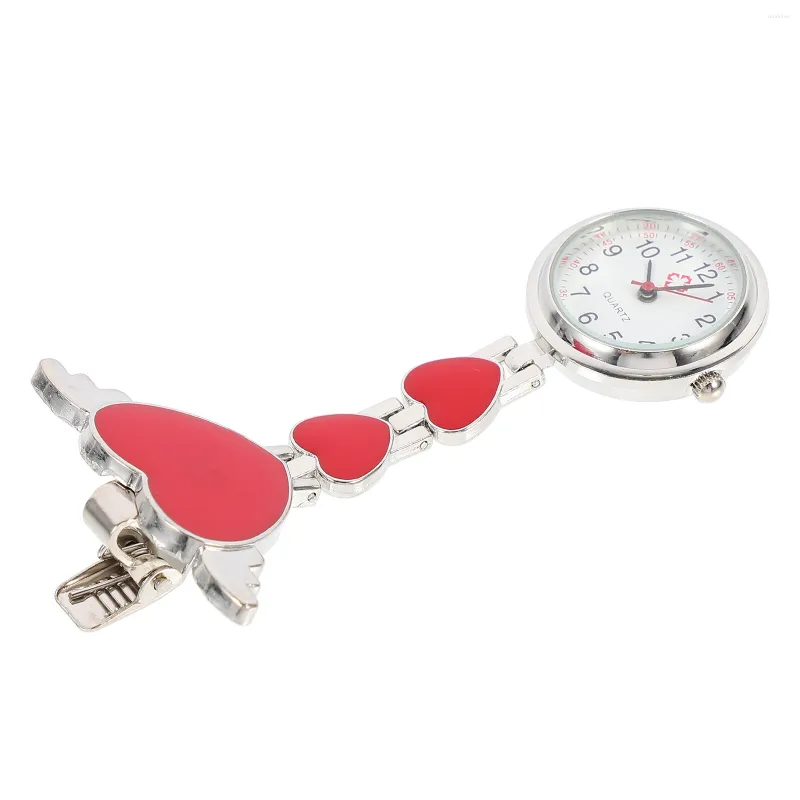 Montres de Poche Montre Dames Numérique Broche Suspendue Infirmières Métal Femme