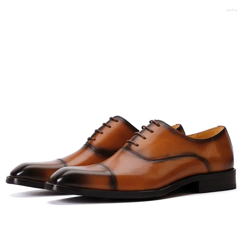 Sukienka buty zapatos de vestir hombre chaussures Hommes Luxe Italien skóra dla mężczyzn