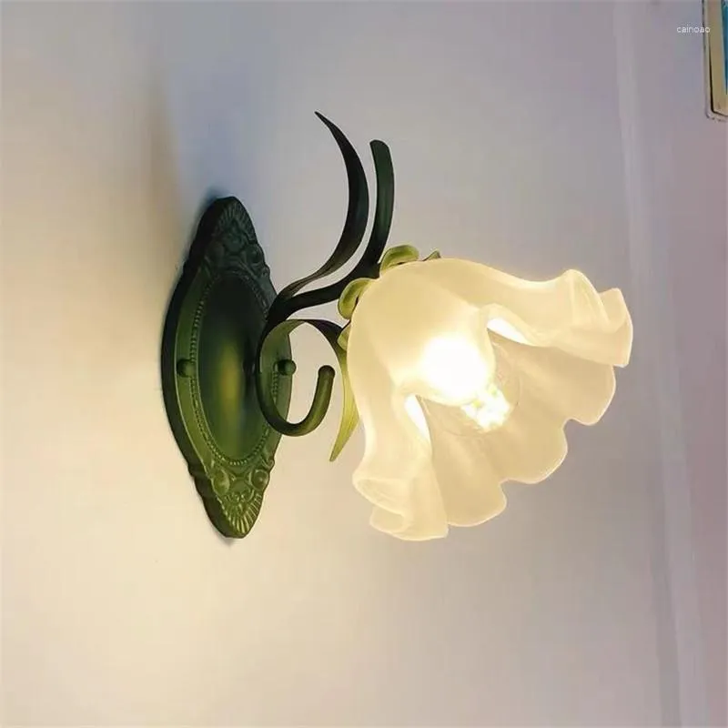 Lampa ścienna francuski wiejski kwiat vintage salon tło sypialnia sypialnia sypialnia sypialnia nocne krawęki przejścia schodowe dekoracje wewnętrzne