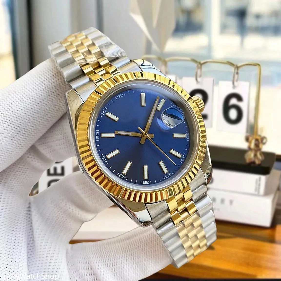 Heren 31 36 41 mm horloges Hoge kwaliteit diamant roestvrij staal mechanisch automatisch dames designer chronograaf horloge