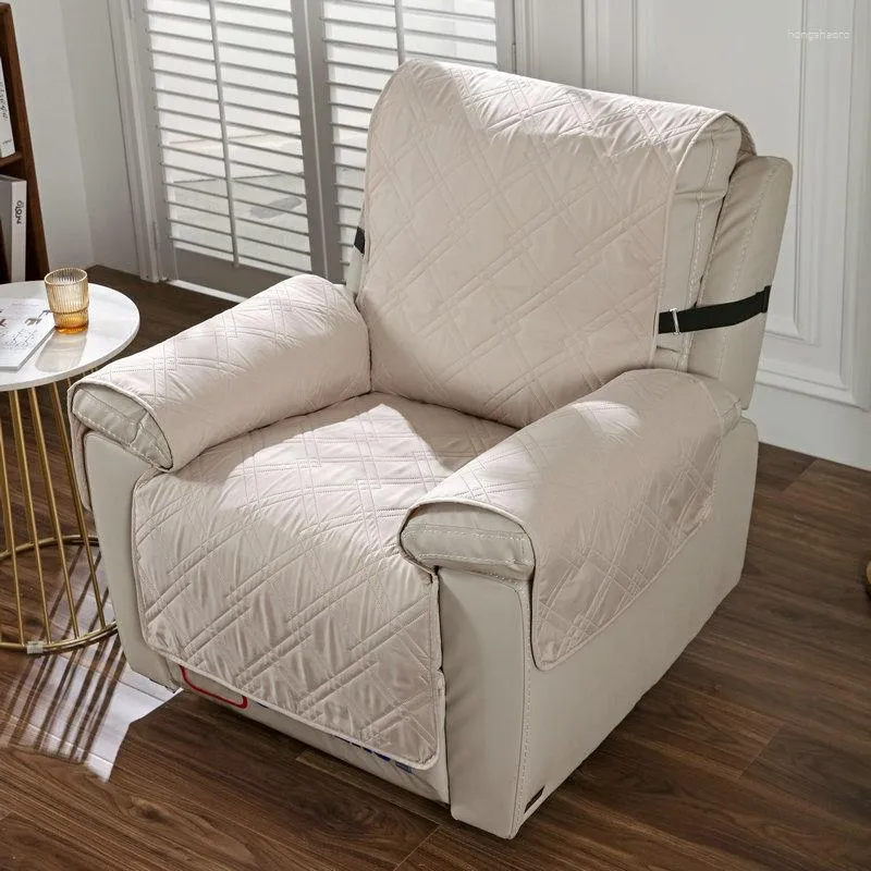 Chair Covers Universal Quilted Recliner Sofa Cover Integrated Double-line Rhombus Non-slip Waterproof Cushion All Seasons