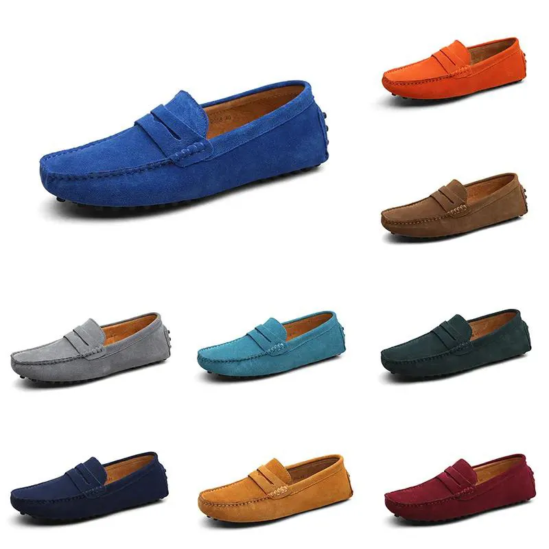 Hommes Femmes Chaussures de plein air Cuir Semelle souple Noir Rouge Orange Bleu Marron Orange Fuchsia Baskets confortables Vingt-trois