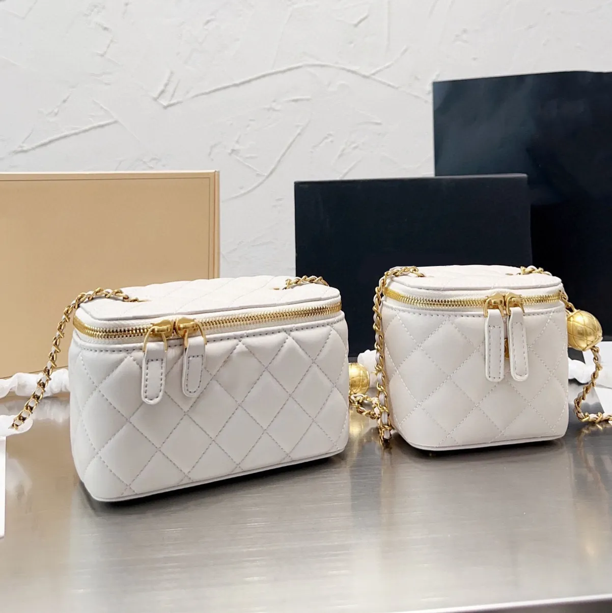 cross body bag Designer Bags Makeup Bag White Shoulder Bag Ladies Purse With Gold Chain Office Travel Expensive Bags Brands Luxurys Handbags Name